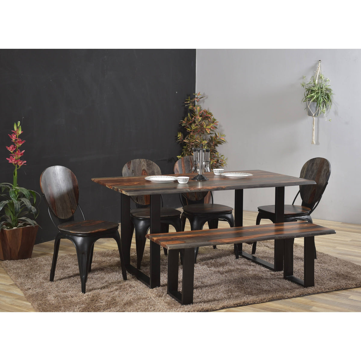 Brown Dining Bench K30343