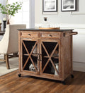 Rustic Brown Kitchen Cart N11569