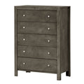 5 Drawer Chest in Black X778