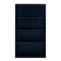 4 Shelf Metal Bookcase in Black L9761