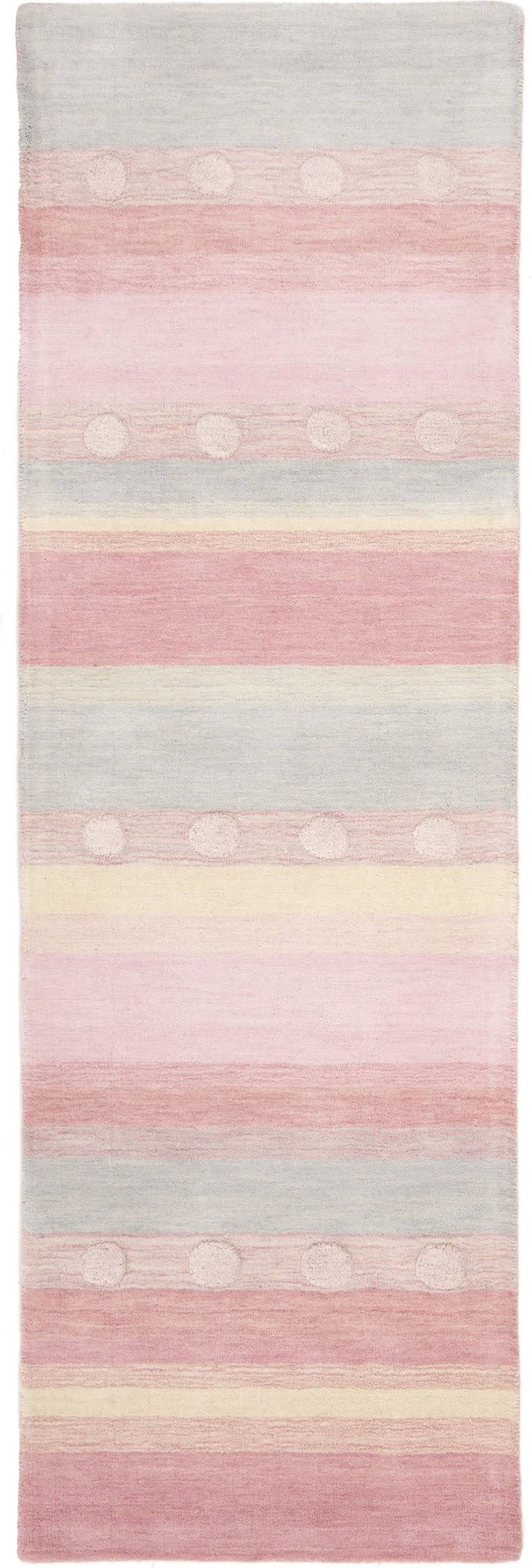 Light Blue / Pink Square Kids Rug G420