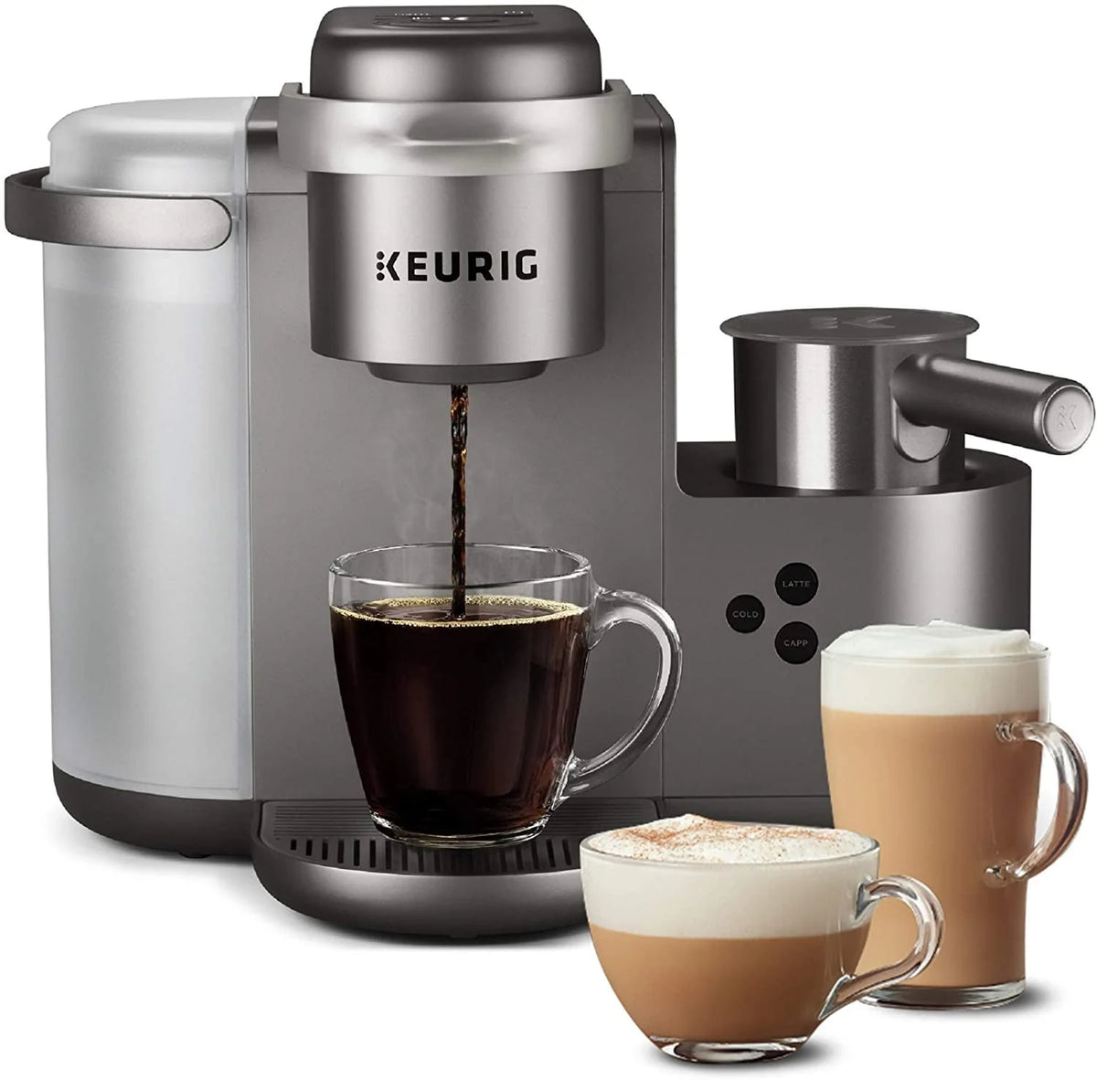 Single Serve Coffee Maker with Milk Frother L54862