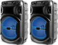 8 Inch Bluetooth Speaker with Woofer and Tweeter, Black O852645