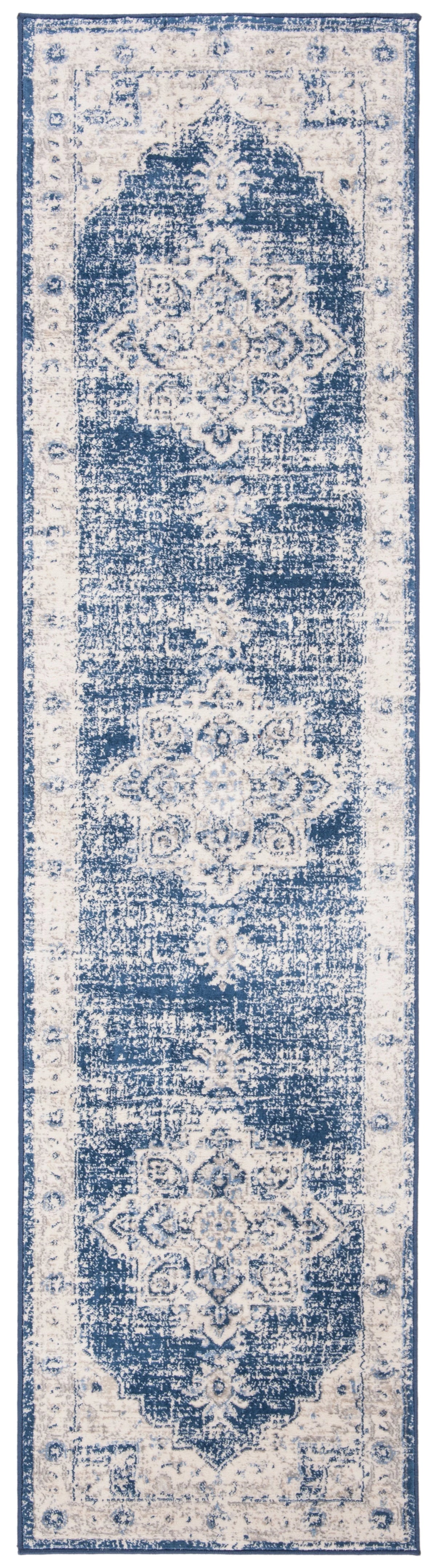 2' x 20' Floral Bordered Runner Rug T83913