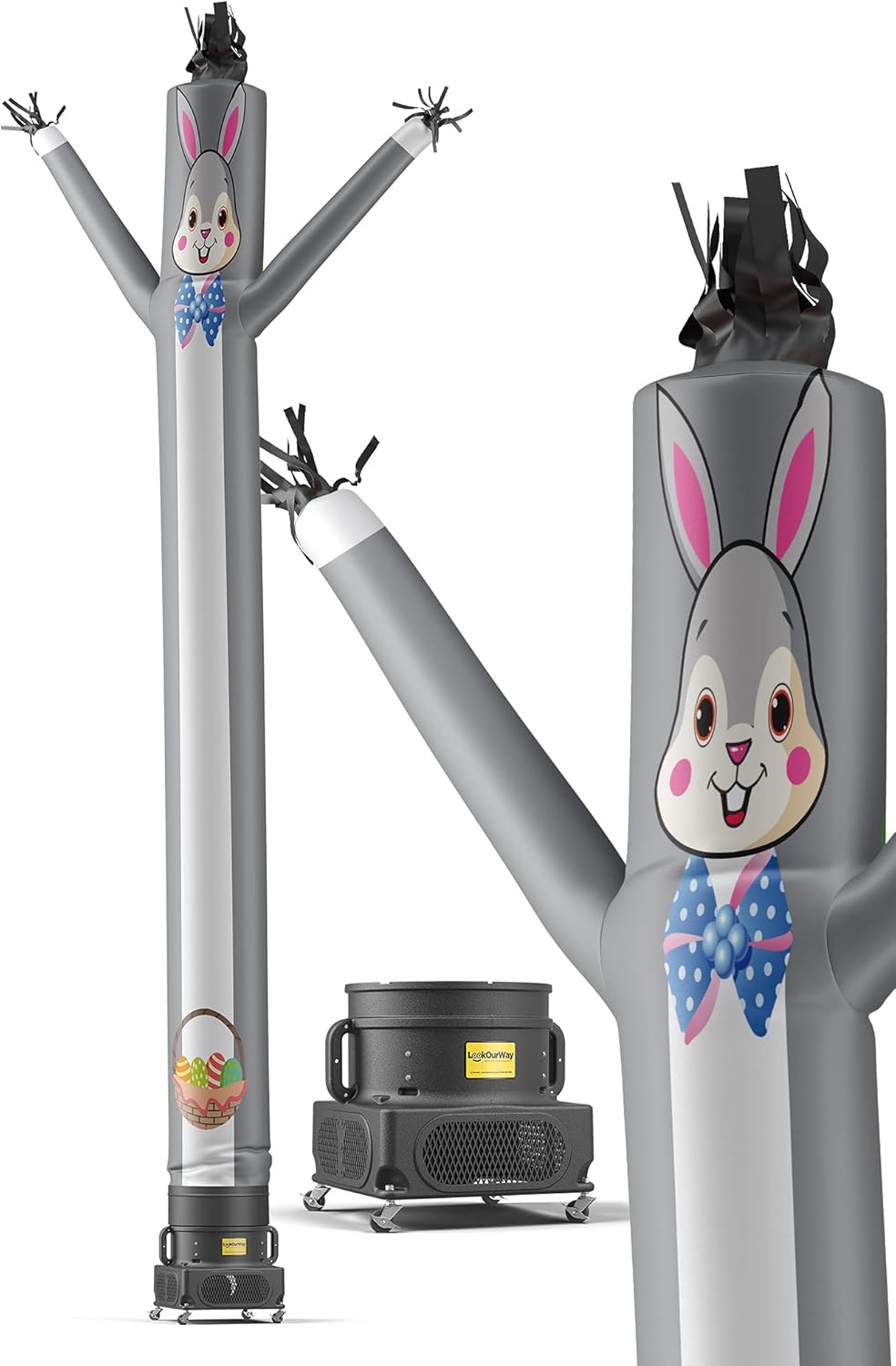 20-Feet Tall Air Dancers Inflatable Tube Man with 1 HP Sky Dancer Blower Q67527