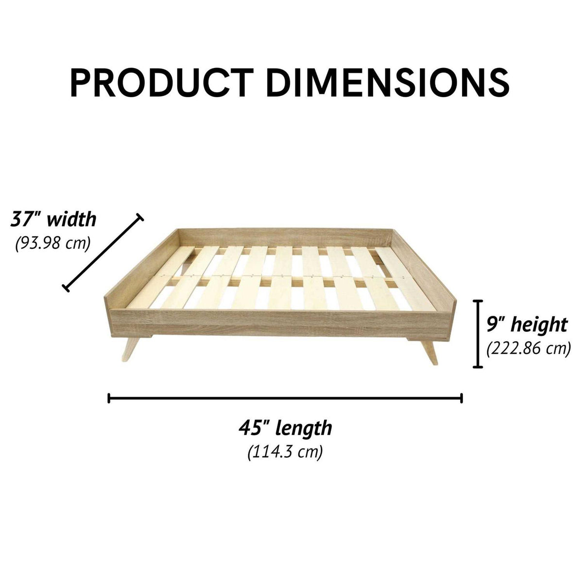 Raised Wooden Dog Bed Frame U5159