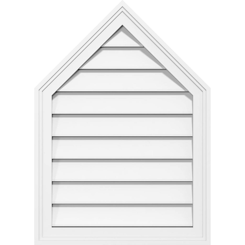 Peaked Top Surface Mount PVC Gable Vent G143
