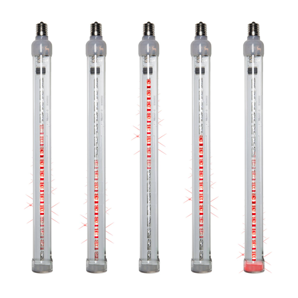 24 inch LED Tubes Red Light - 5 Bulbs W3272