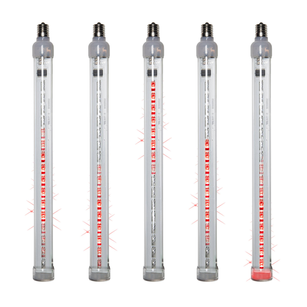 24 inch LED Tubes Red Light - 5 Bulbs W3272