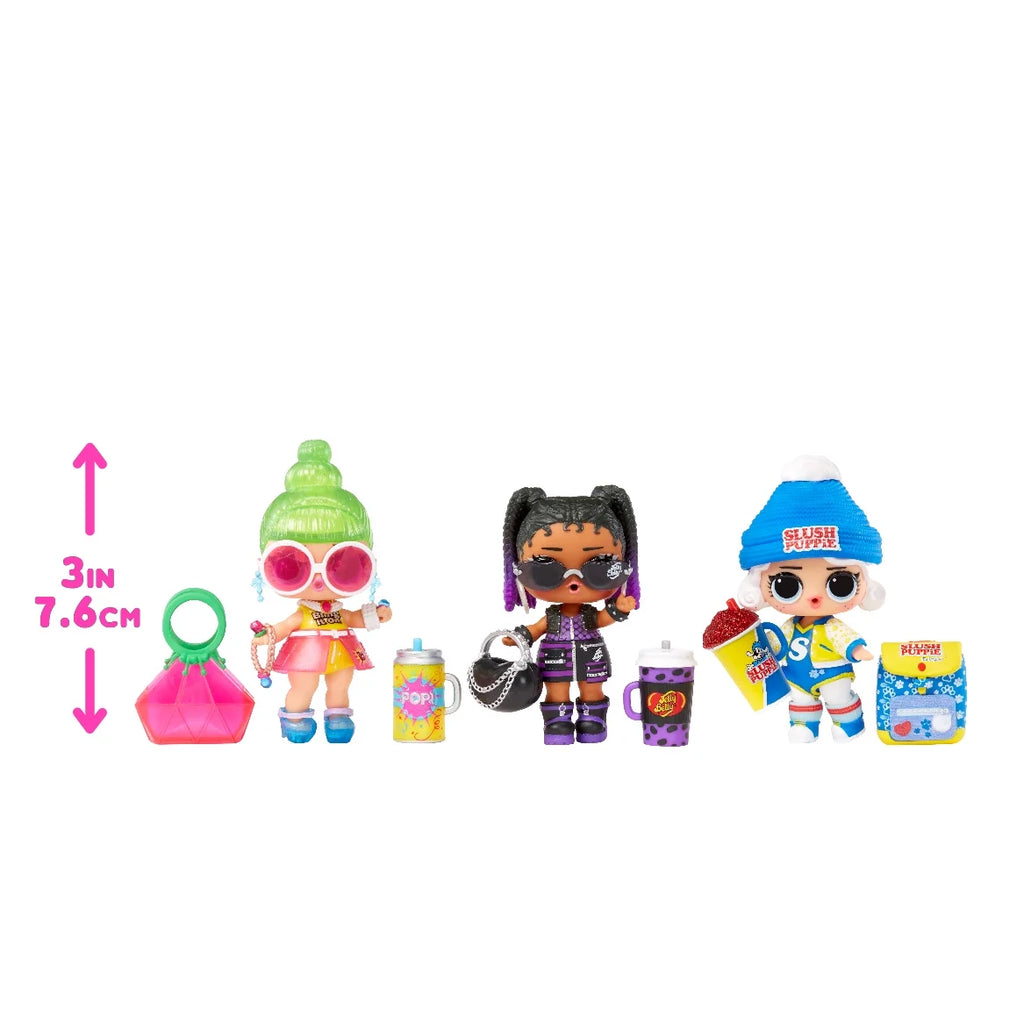 Mini Sweets Surprise-O-Matic Series 2 with 8 Surprises, Accessories, Limited Edition Doll, Candy Theme, Collectible Doll M909