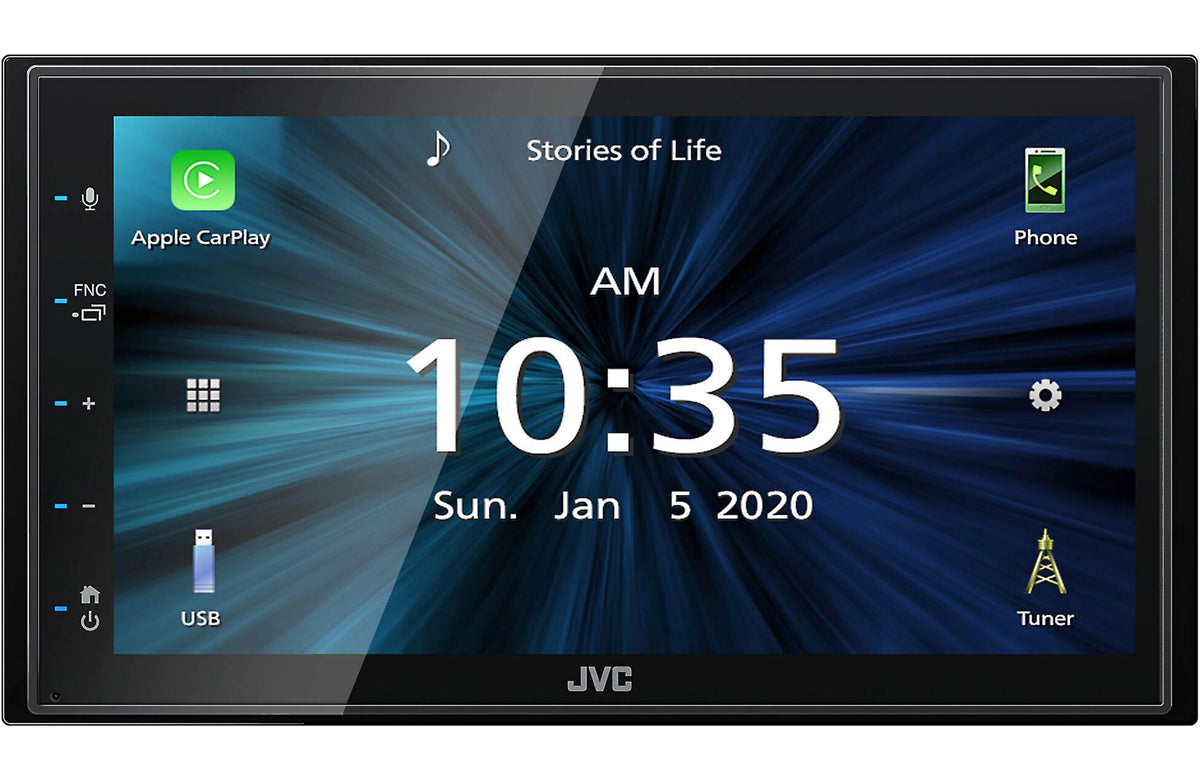 Digital Multimedia Receiver with 6.75" Touchscreen Monitor and 6.5" 2-Way Coaxial Car Audio 600 Watt Speaker Pair R915