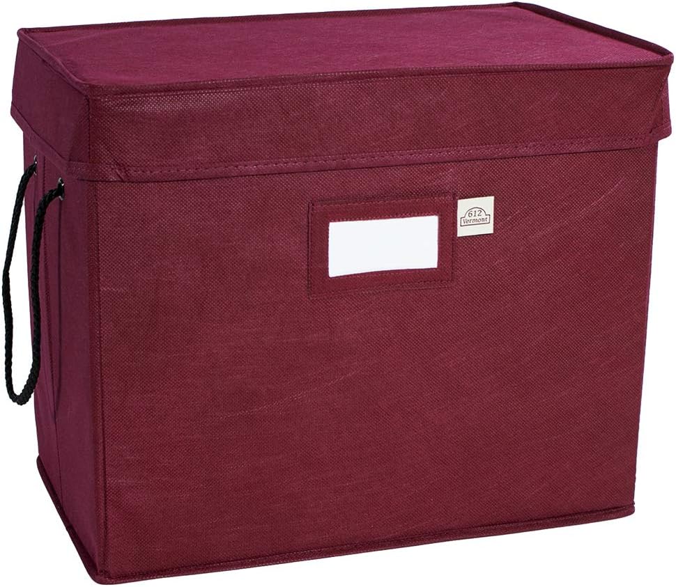 Christmas Ornament Storage Box with Adjustable Dividers, 4 Removable Trays H29066