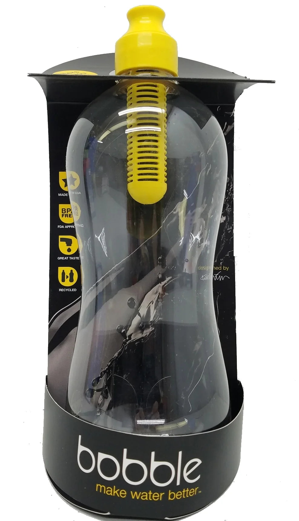 Set of 2 Jumbo Water Bottle with Yellow Filter E89555