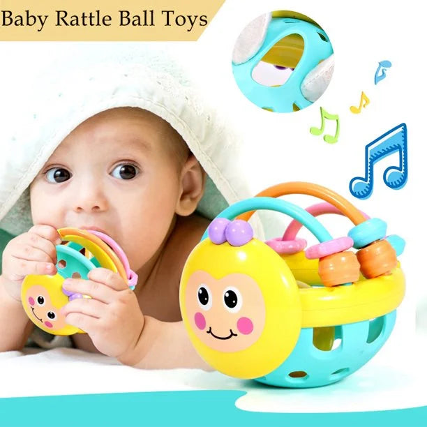 Sensory Teether Toy Silicone Rattle Ball H404966