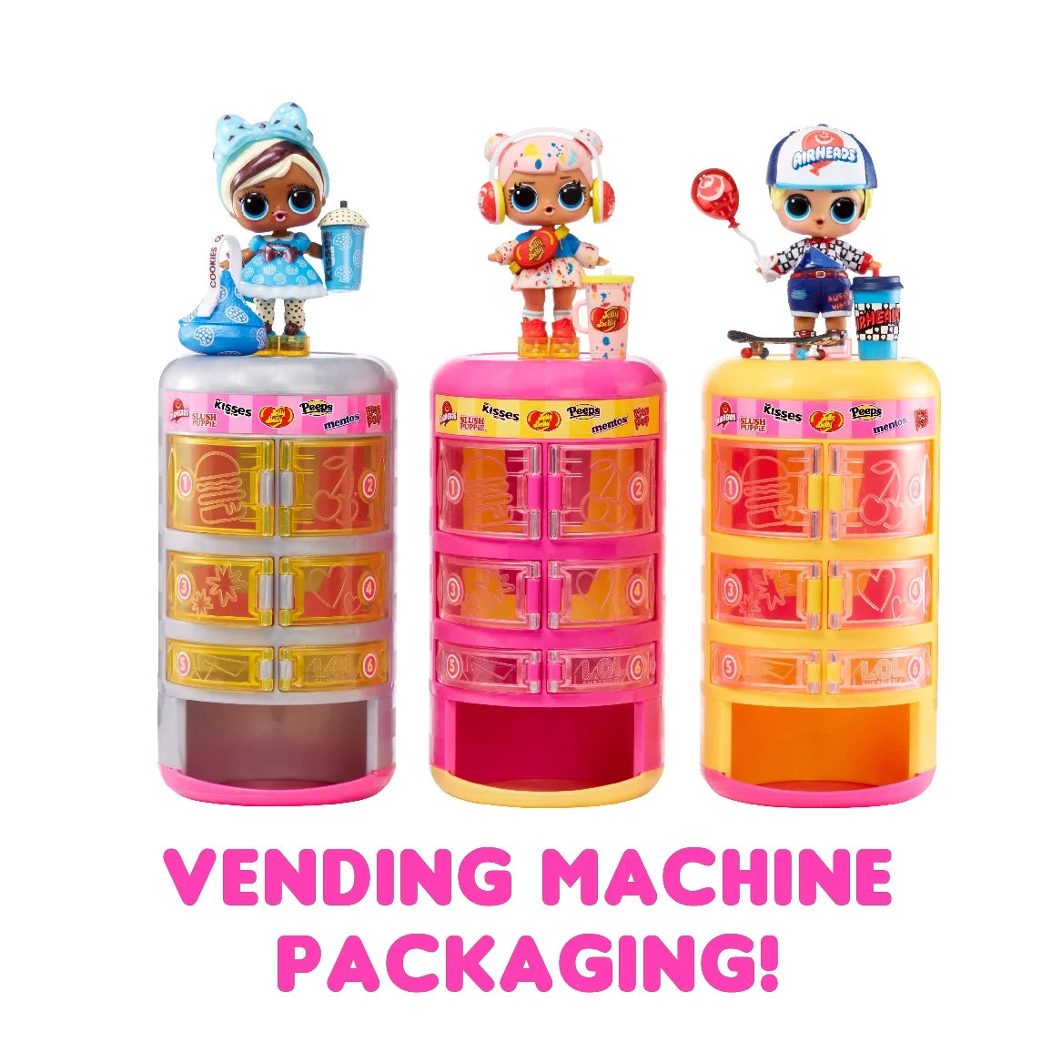 Mini Sweets Surprise-O-Matic Series 2 with 8 Surprises, Accessories, Limited Edition Doll, Candy Theme, Collectible Doll M909