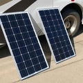 2pcs 100W Monocrystalline Solar Panel Module, Black D93956