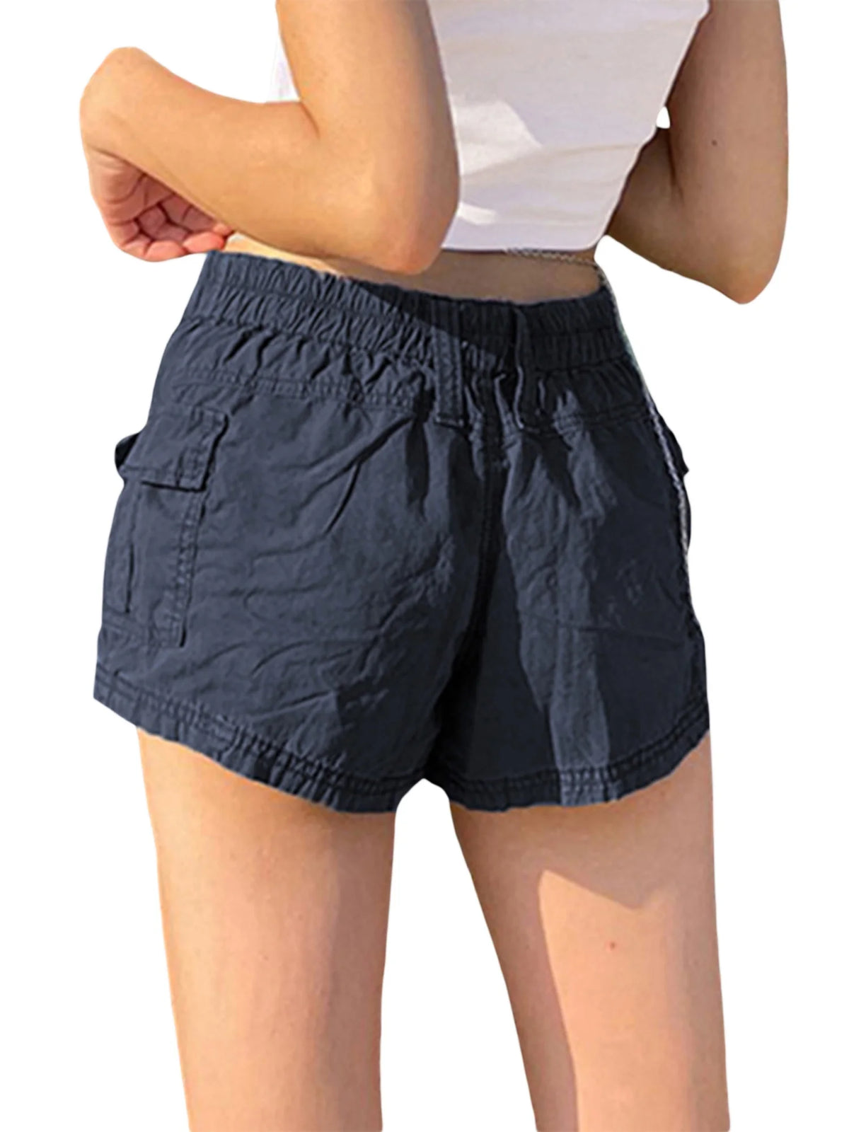 Women's Lightweight Hiking Cargo Shorts with Pockets T8513