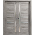 Sliding French Double Pocket Doors 64 x 96 inches Solid Wood Interior Doors P822
