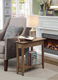 Wedge End Table, Driftwood O550