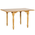 48" Extendable Drop Leaf Light Oak Wood Dining Table W45076