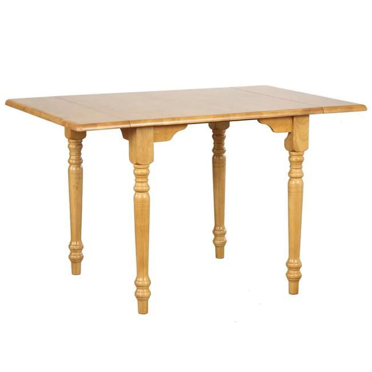 48" Extendable Drop Leaf Light Oak Wood Dining Table W45076