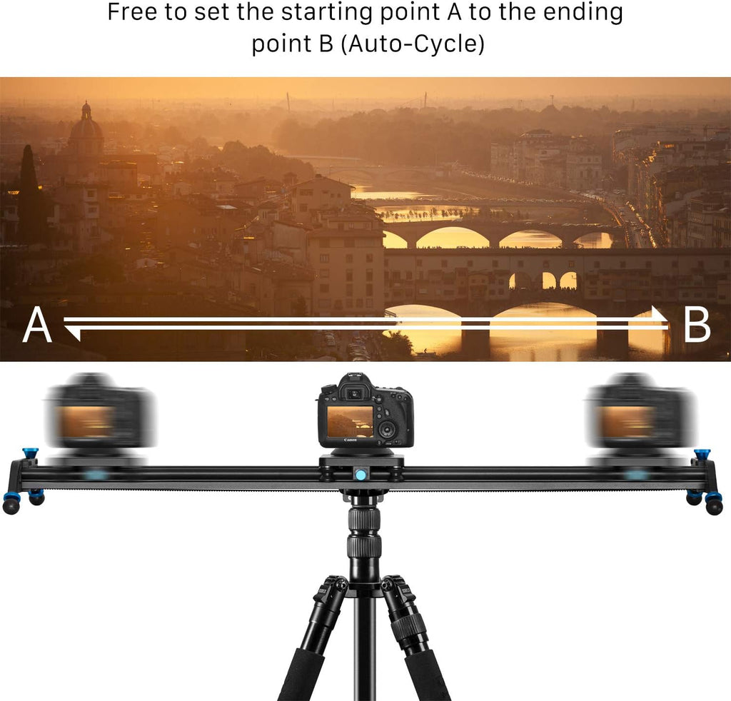 Motorized Camera Slider, 31 Aluminum Alloy Track Dolly Rail G48400