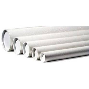 White Cardboard Mailing Tubes 15/Case A86325