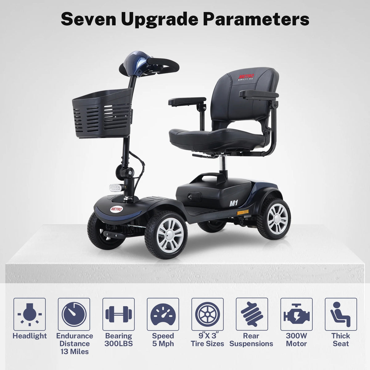 Blue 4 Wheel Mobility Scooter Z456483