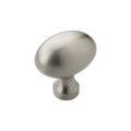 1-3/8 inch Oval Cabinet Knob Satin Nickel C75955