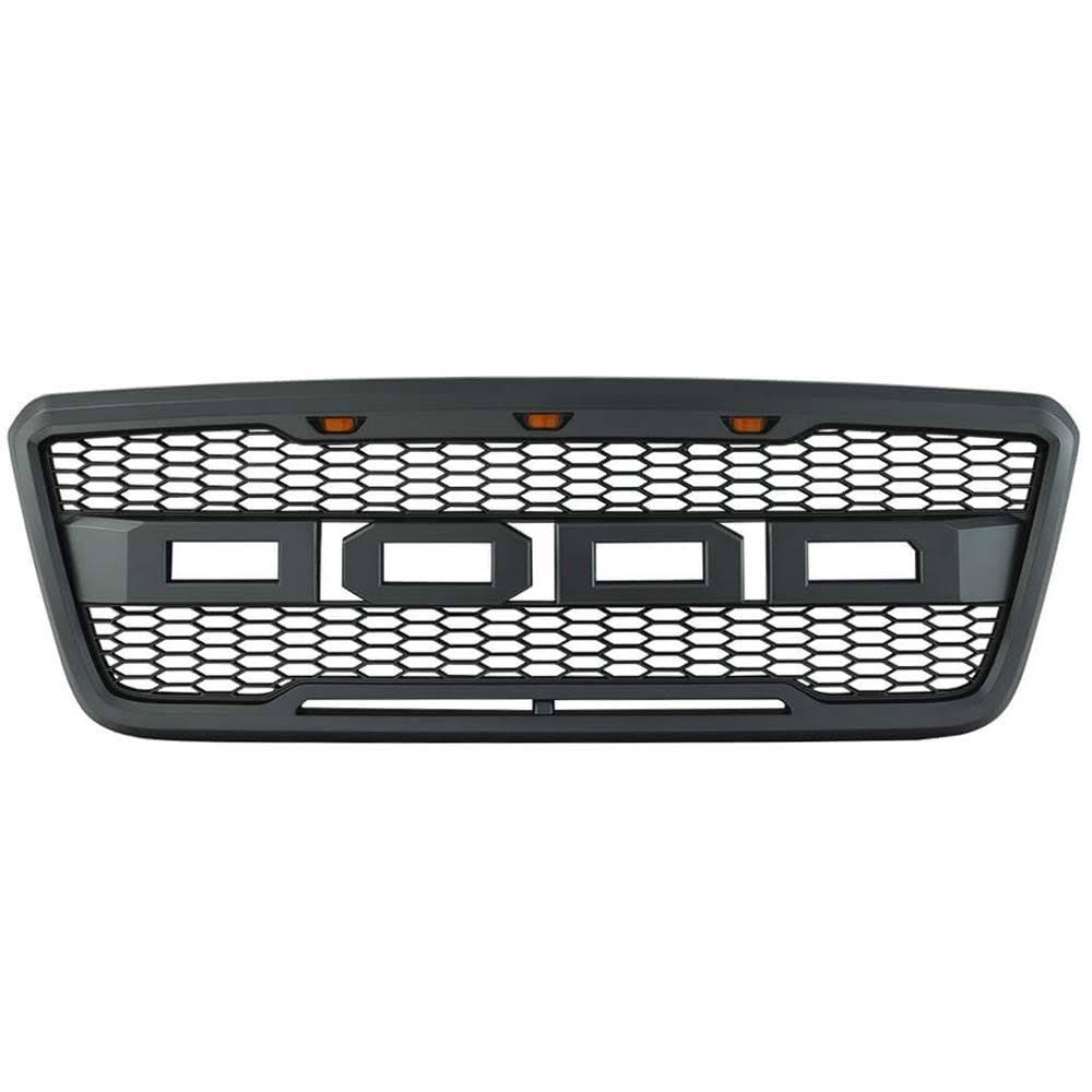 Front Bumper Grille Hood Mesh Package ABS Gray O707