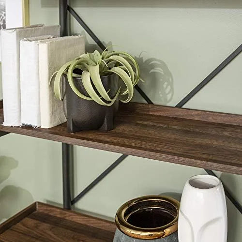 68 Inch Wood Metal Bookcase X46103