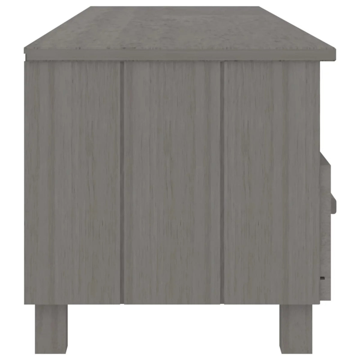 Gray Solid Wood Pine TV Stand V82211