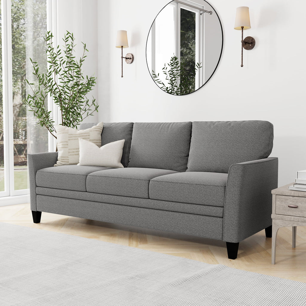 Black 3 Seat Sofa Q77847