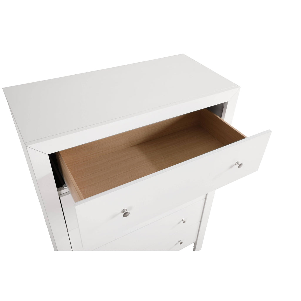 5 Drawer Chest in Black X778
