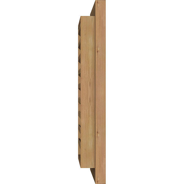 Unfinished Rough Sawn Western Red Cedar Vertical Gable Vent S960