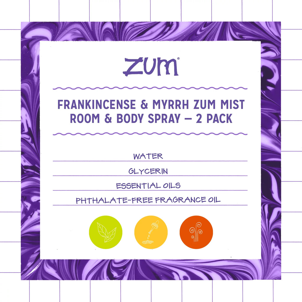 Frankincense and Myrrh Body Spray 4 fl oz (2 Pack) Q82118