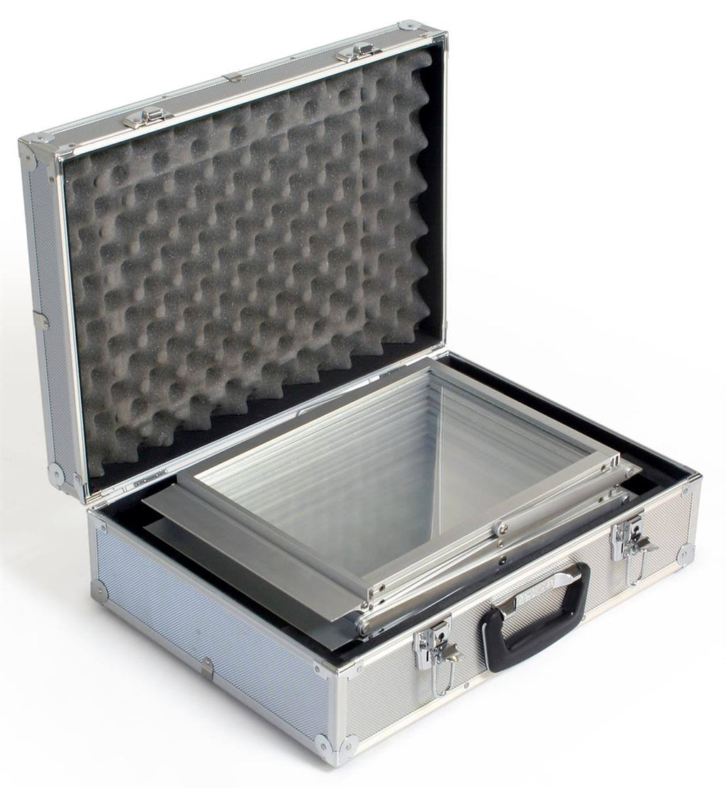 5 Pocket Catalog Rack with Carrying Case, Adjust to 44.5, 53, and 58.5 inch Tall S648