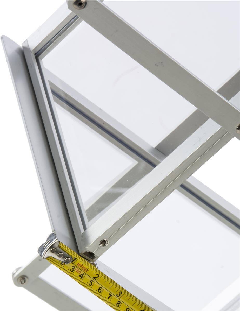 5 Pocket Catalog Rack with Carrying Case, Adjust to 44.5, 53, and 58.5 inch Tall S648