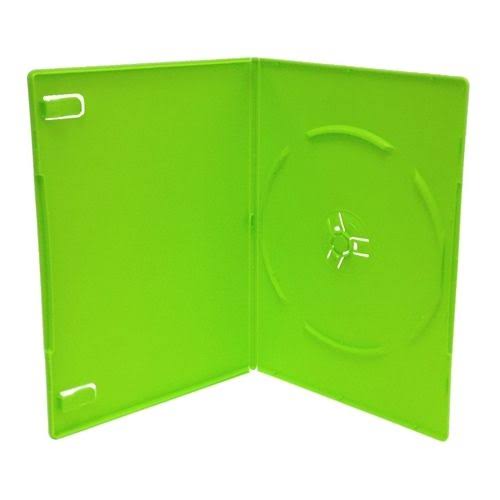 200 Slim Solid Green Single DVD Cases 7mm K539