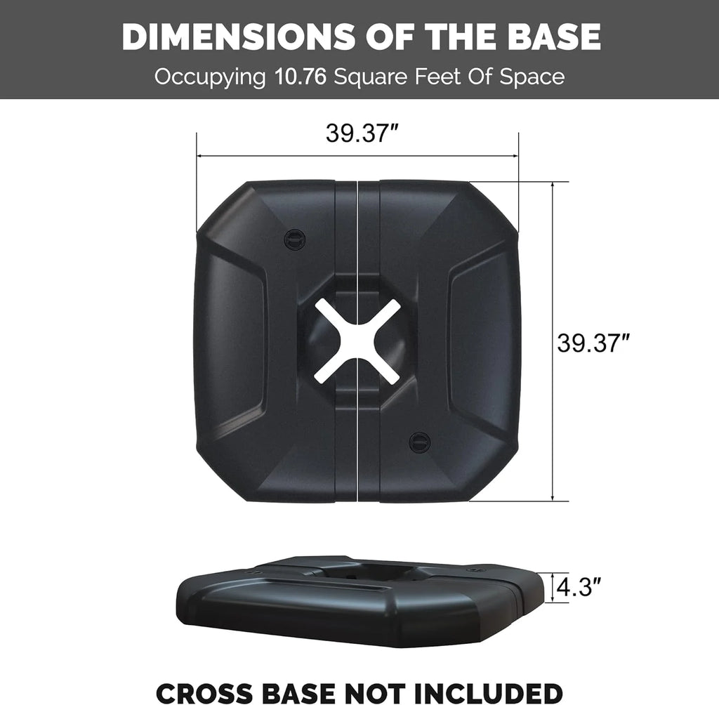 300 Lbs Water & Sand Filled Patio Umbrella Base W312402