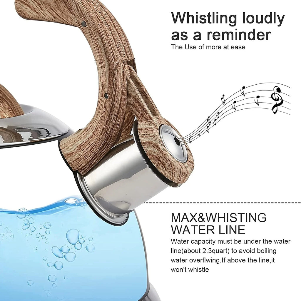 2.3 Qt Stainless Steel Whistling Tea Kettle F205