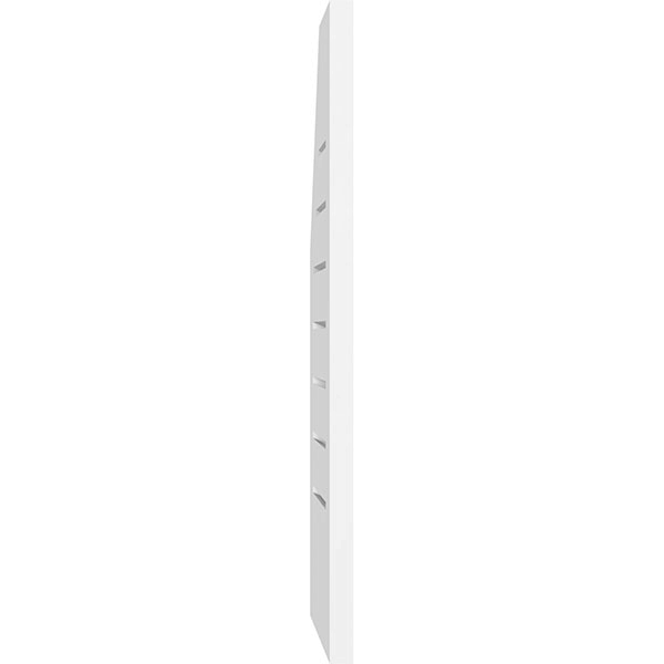 Half Octagon Top Right Surface Mount PVC Gable Vent A2662