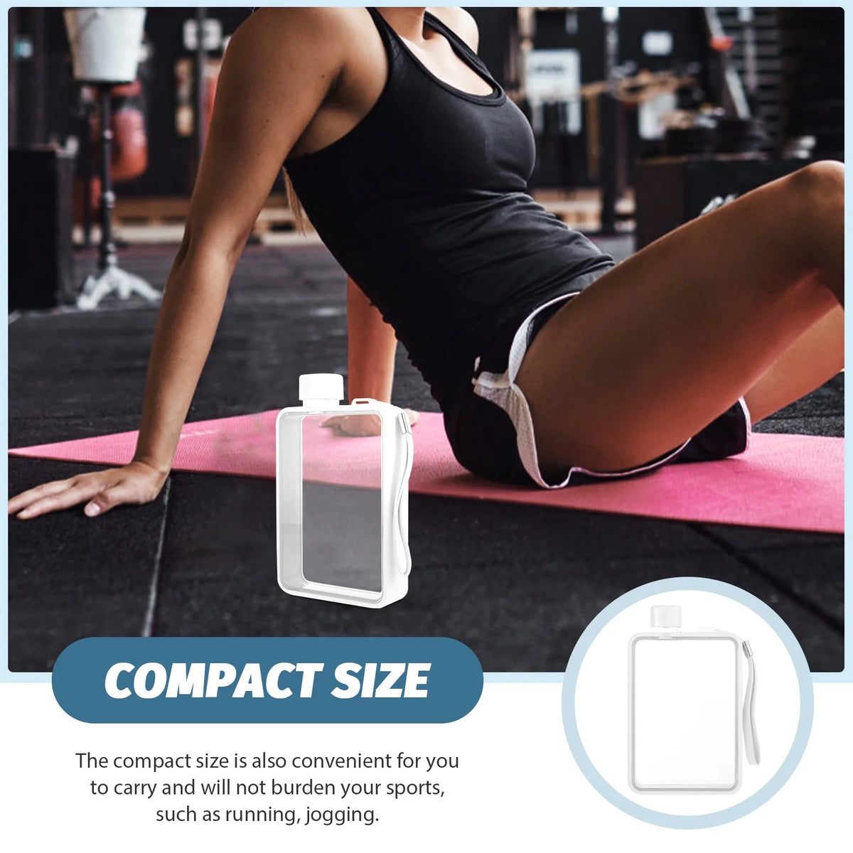 Portable Flat Water Bottle T379648