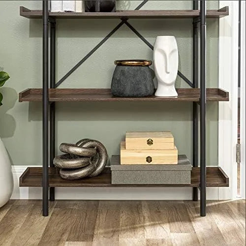 68 Inch Wood Metal Bookcase X46103