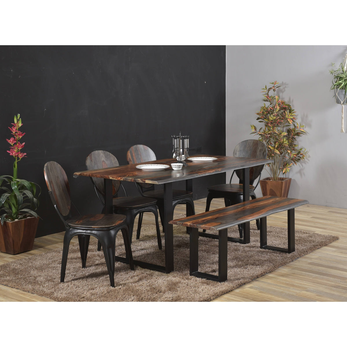 Brown Dining Bench K30343