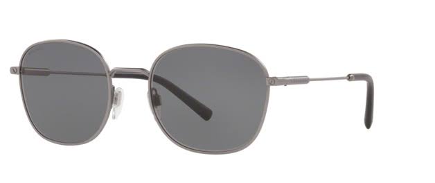 Gunmetal Oval Sunglasses Y786
