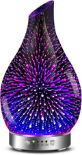 3D Glass Aromatherapy Diffuser 7 Colors 120ml K2362