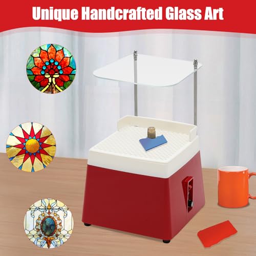 Portable Stained Glass Grinder with Shield U79816