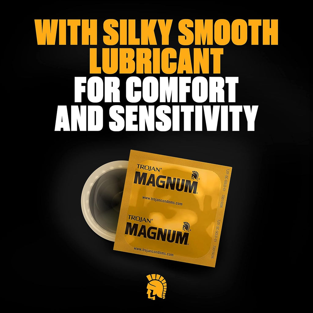 Magnum BareSkin Large Condoms & BareSkin Raw Thin Condoms, Lubricated Condoms, 24 Count O716