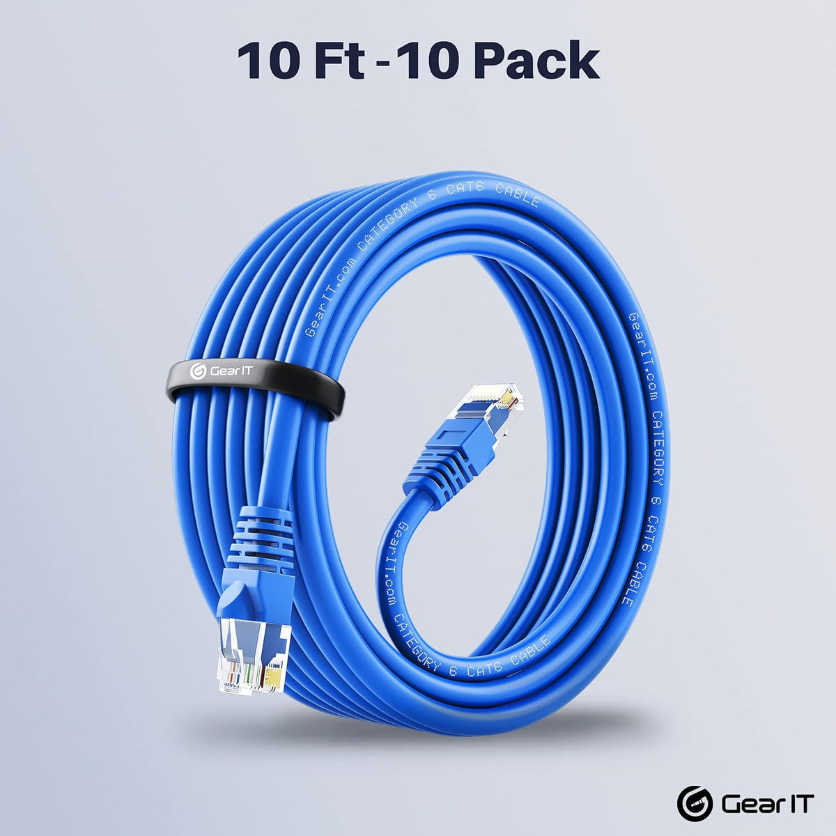 Cat 6 Ethernet Cable 5 ft 24-Pack Blue Z465